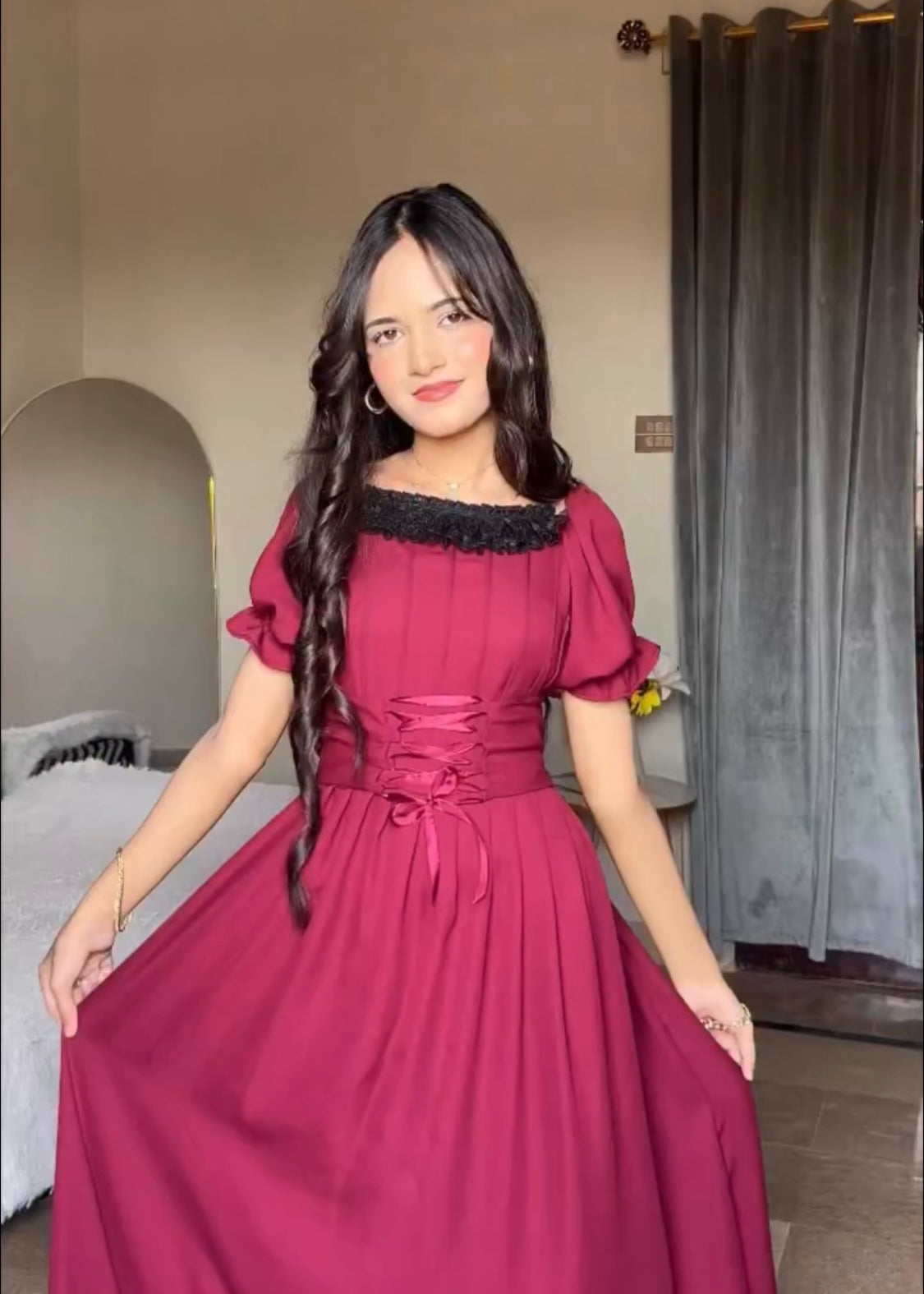 Corset Frock (Wine) ✨🍷