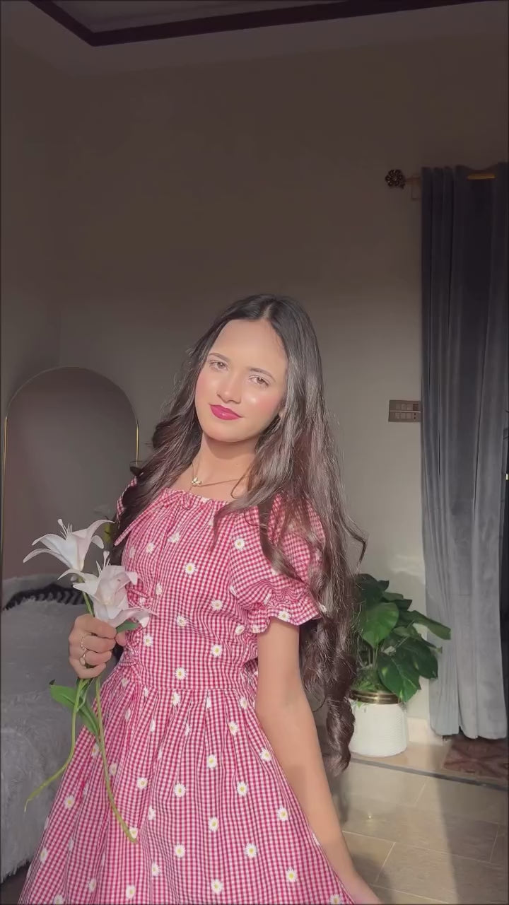 Corset Check Frock 🌺